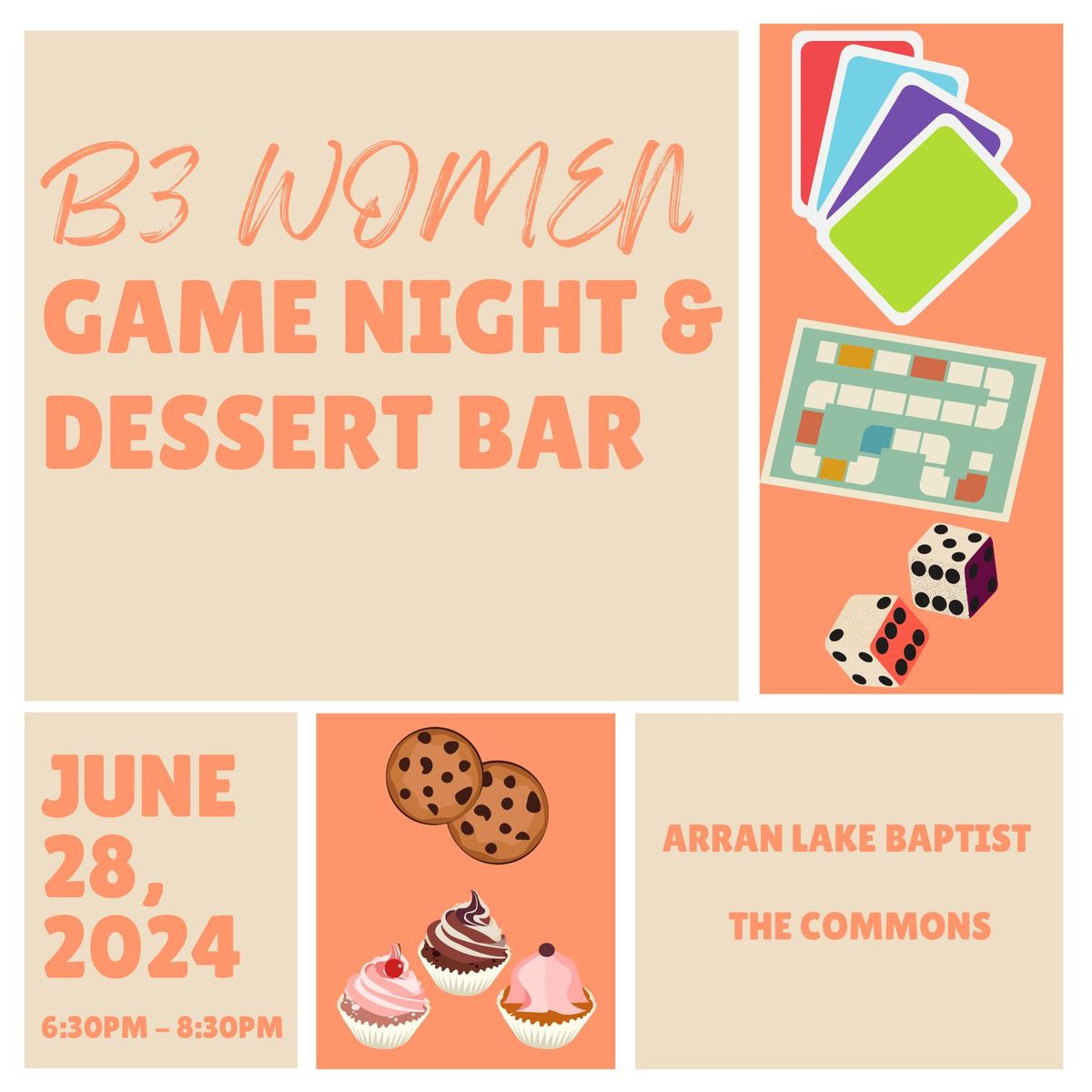B3 Women - Game Night and Dessert Bar