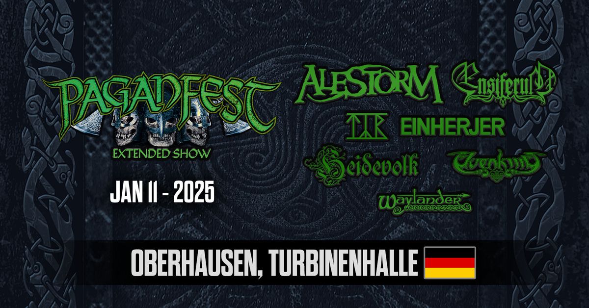 Paganfest MMXXV Oberhausen - Alestorm, Ensiferum, T\u00fdr, Einherjer, Heidevolk, Elvenking, Waylander