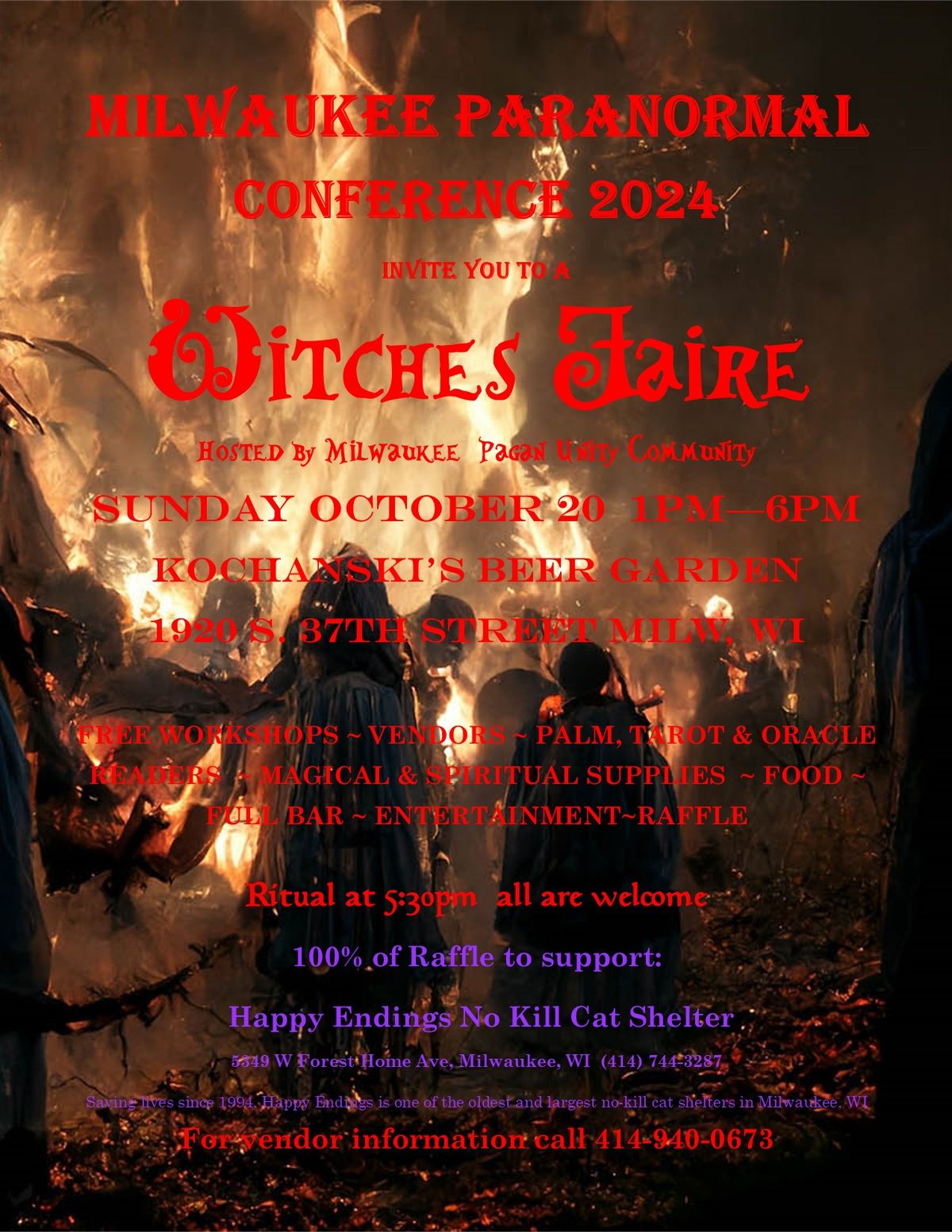 Milwaukee Paranormal 2024 Witches Faire at Kochanski's