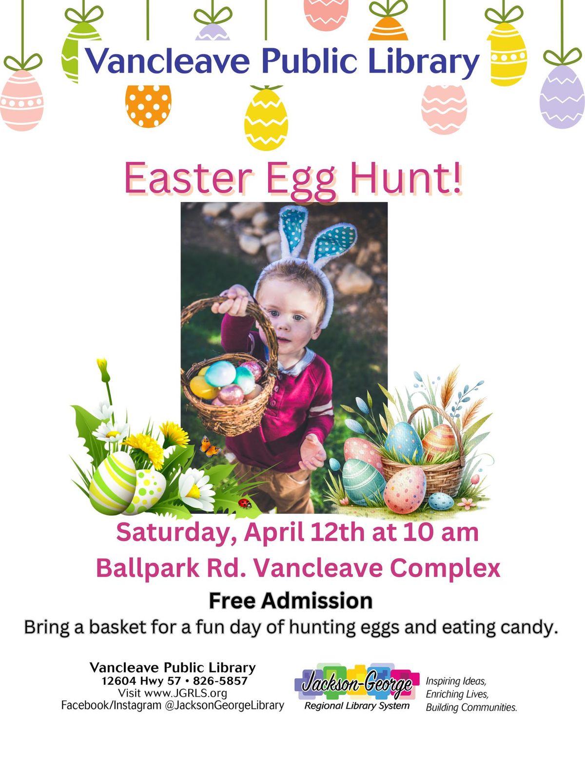 Vancleave Library Annual Easter Egg Hunt