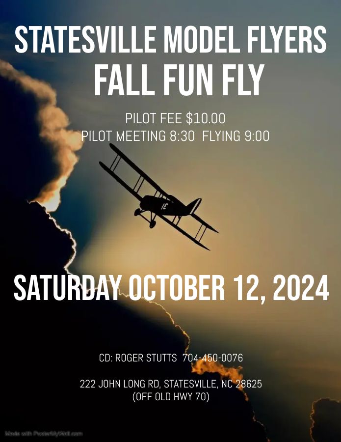 STATESVILLE MODEL FLYERS FALL FUN FLY