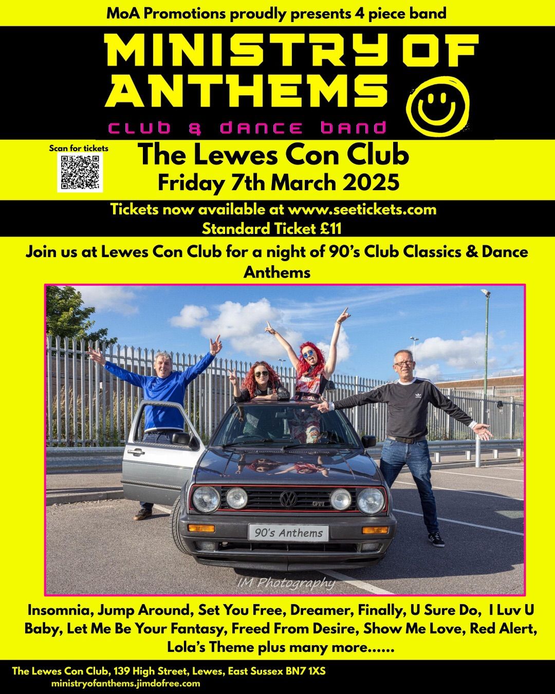 Ministry of Anthems back at Lewes Club Con Club