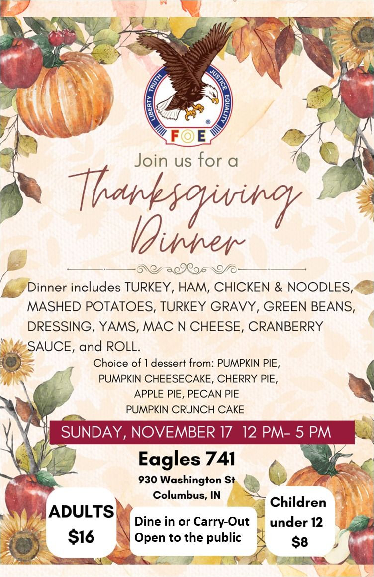 Thanksgiving Dinner at Eagles 741