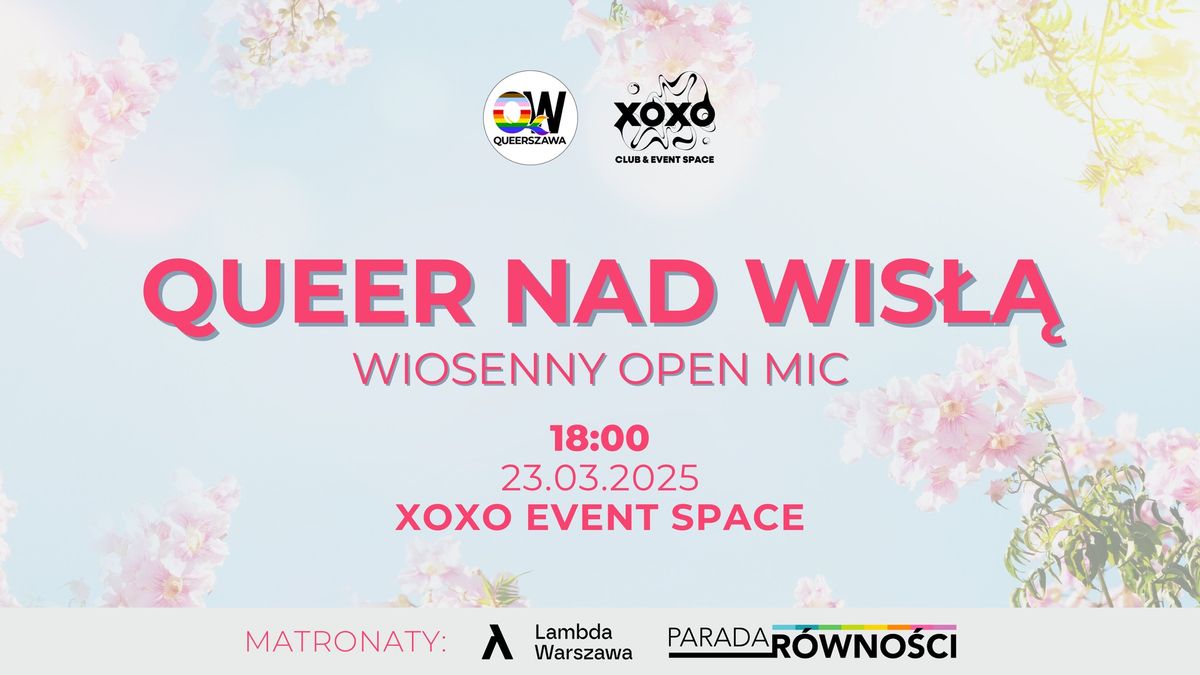 Queer nad Wis\u0142\u0105: wiosenny open mic \ud83c\udfa4