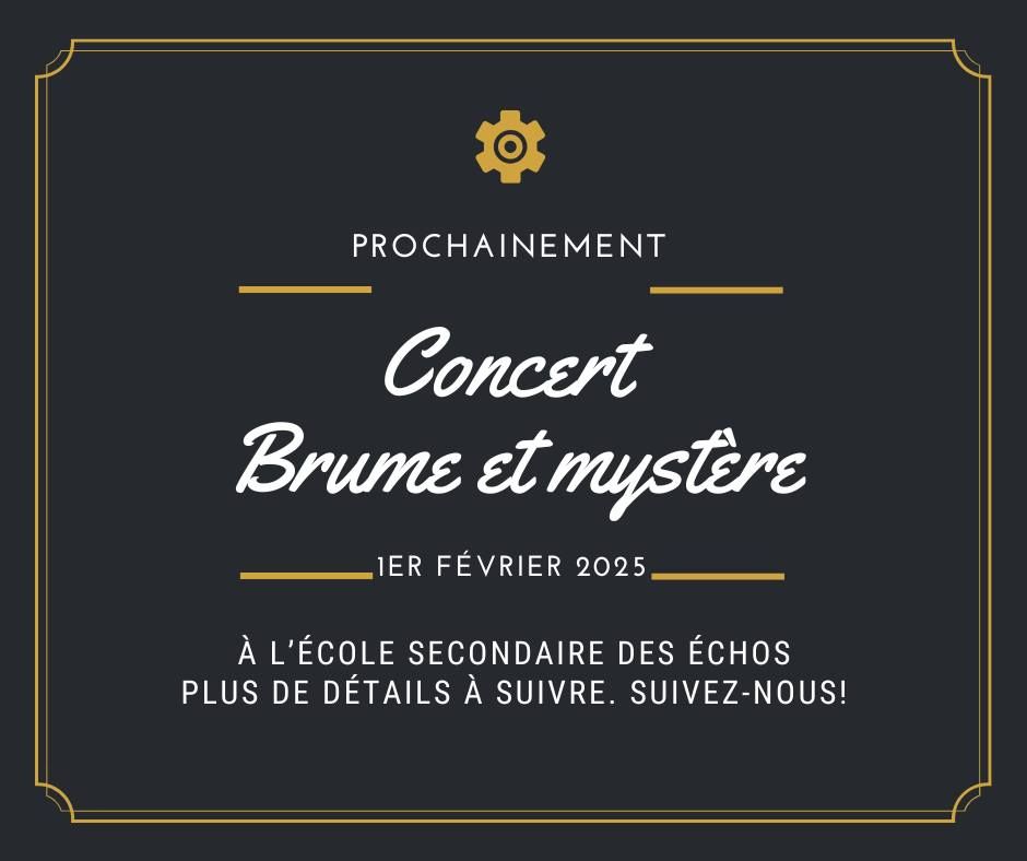 Concert Brume et myst\u00e8re (titre temporaire)