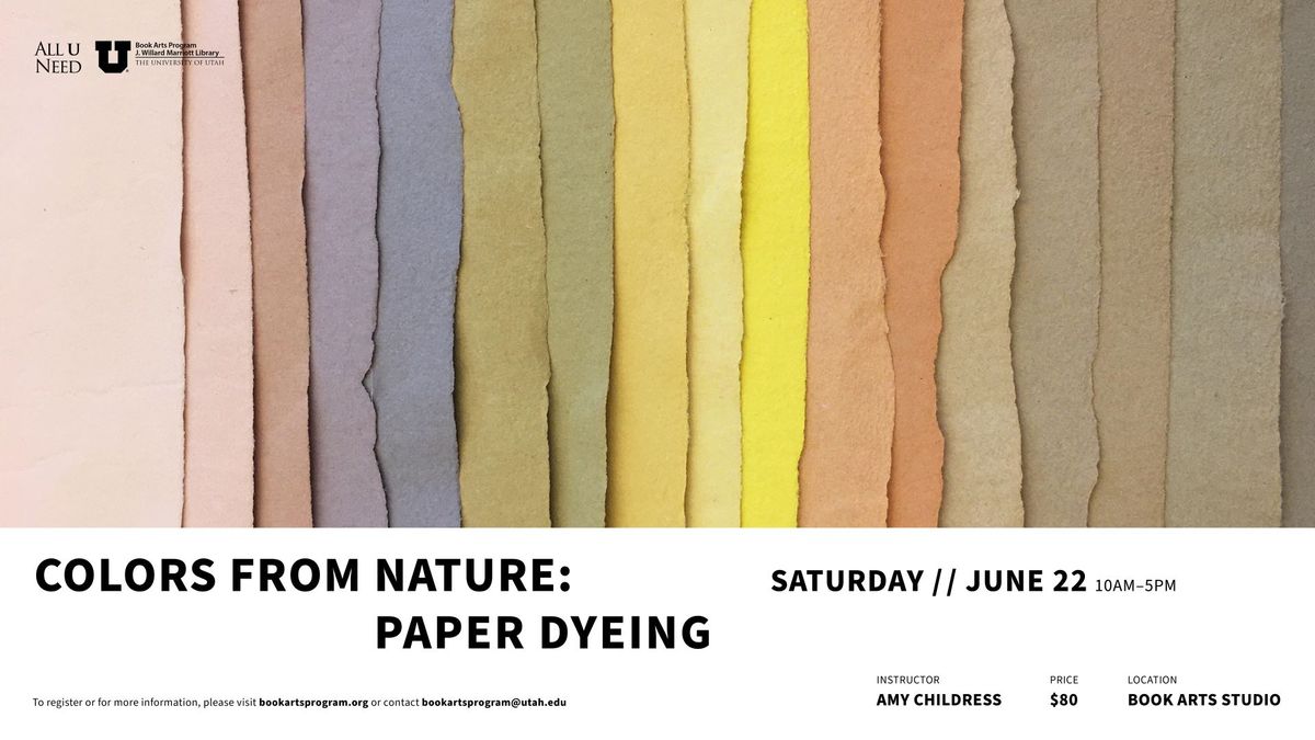 Colors From Nature: Paper Dyeing