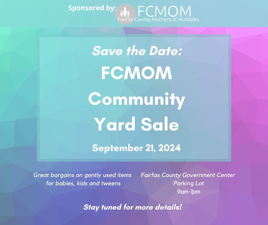 FCMOM Community Yard Sale