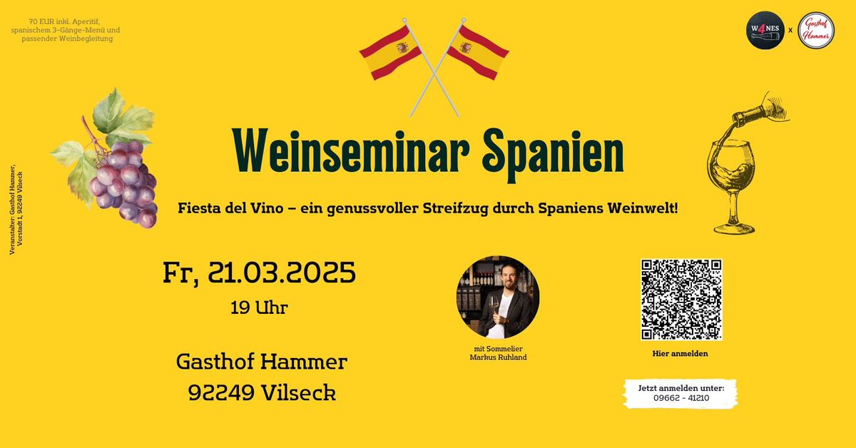 Spanisches Weinseminar in Vilseck