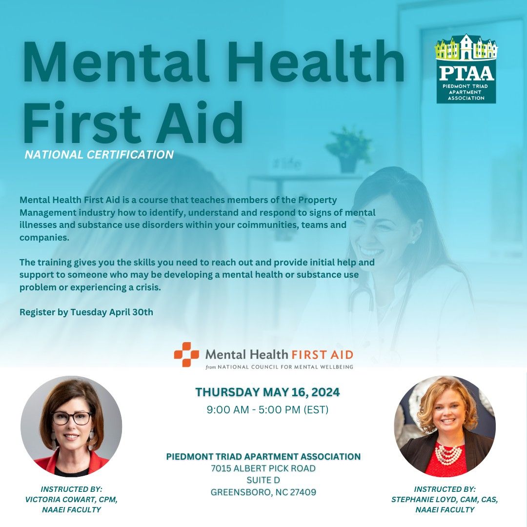 Mental Health First Aid- National Certification