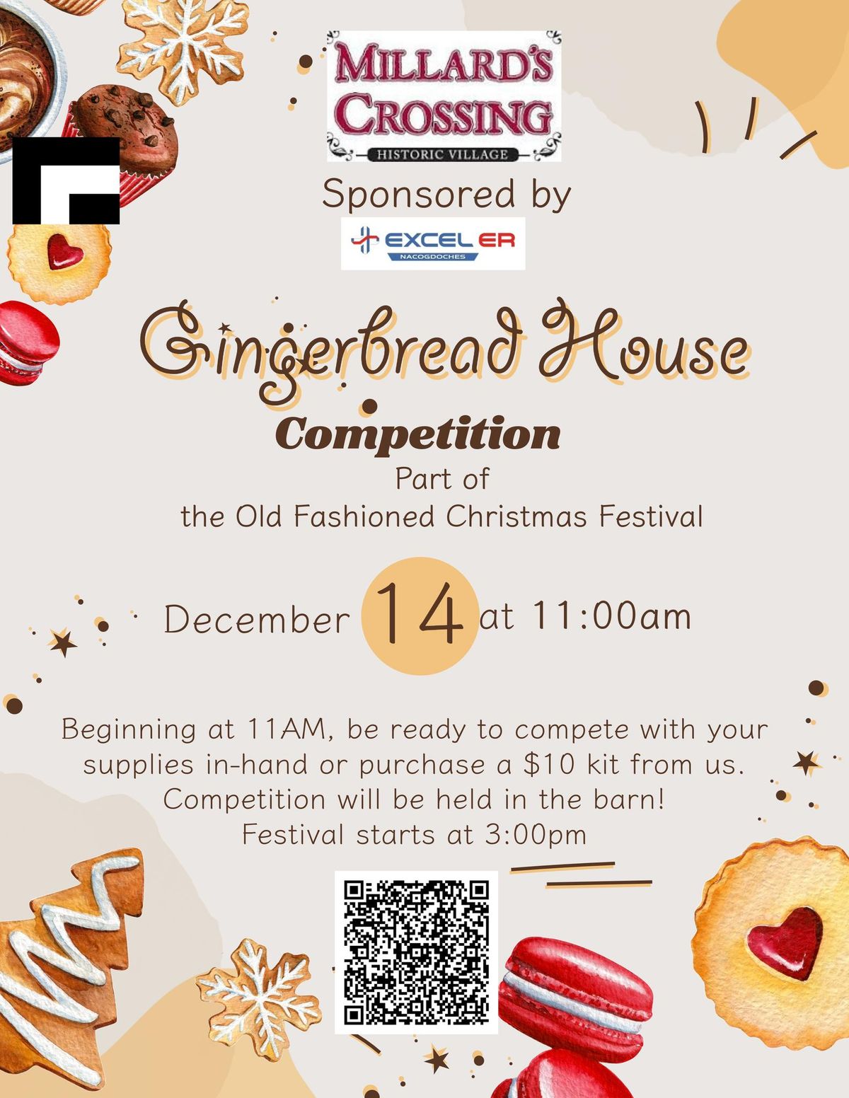 Gingerbread House Competition....part of the Old Fashiond Christmas Festival