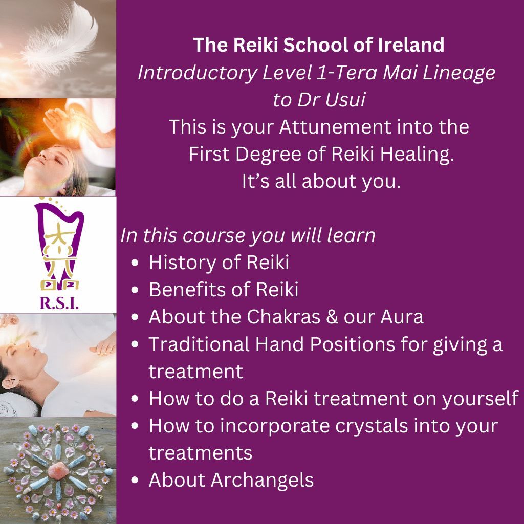 Reiki Level 1 with Crystals & Angels, Donegal