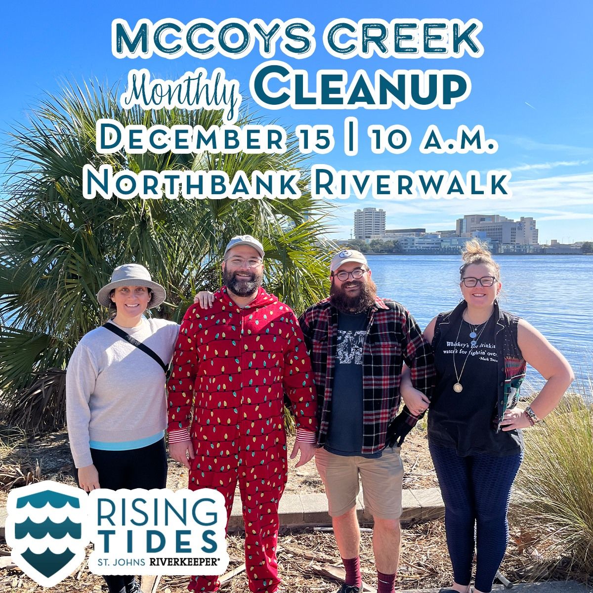 Rising Tides McCoys Creek Cleanup & End of Year Celebration