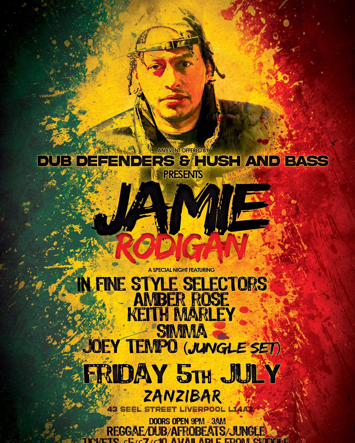 Dub Defenders & Hush&Bass Presents Jamie Rodigan