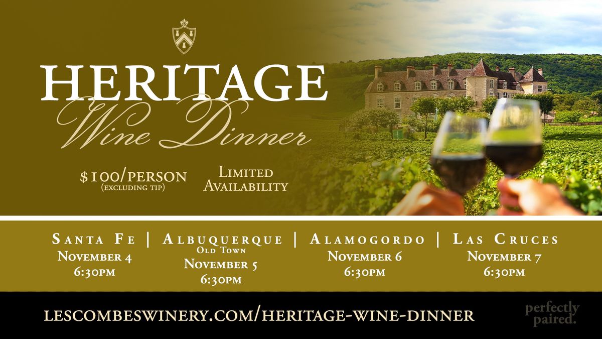 Heritage Wine Dinner