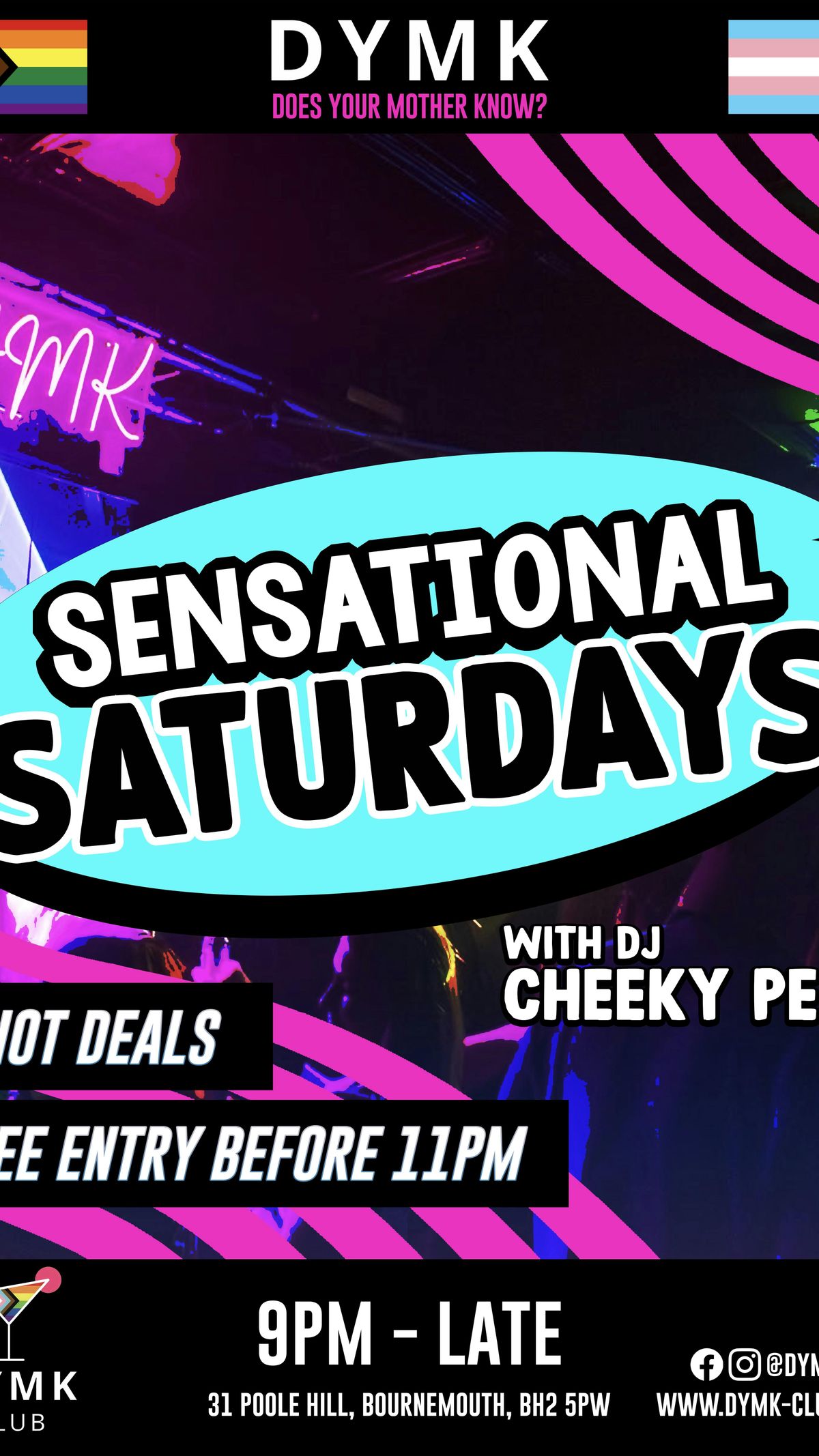 SENSATIONAL SATURDAYS - DYMK Nightclub - OPEN TILL 3AM!