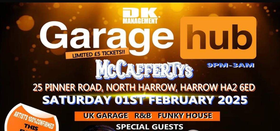 GARAGE HUB @MCCAFERTYS OFFICIAL HARROW LAUNCH PARTY!!