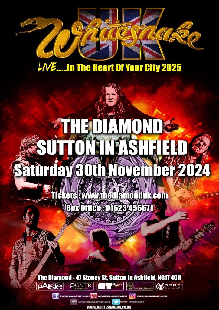 WHITESNAKE UK : The Diamond, Sutton-in-Ashfield