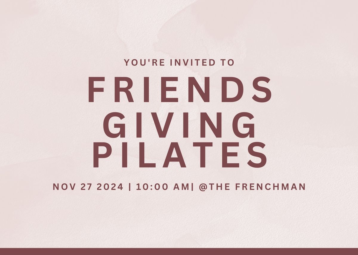 Friendsgiving Pilates