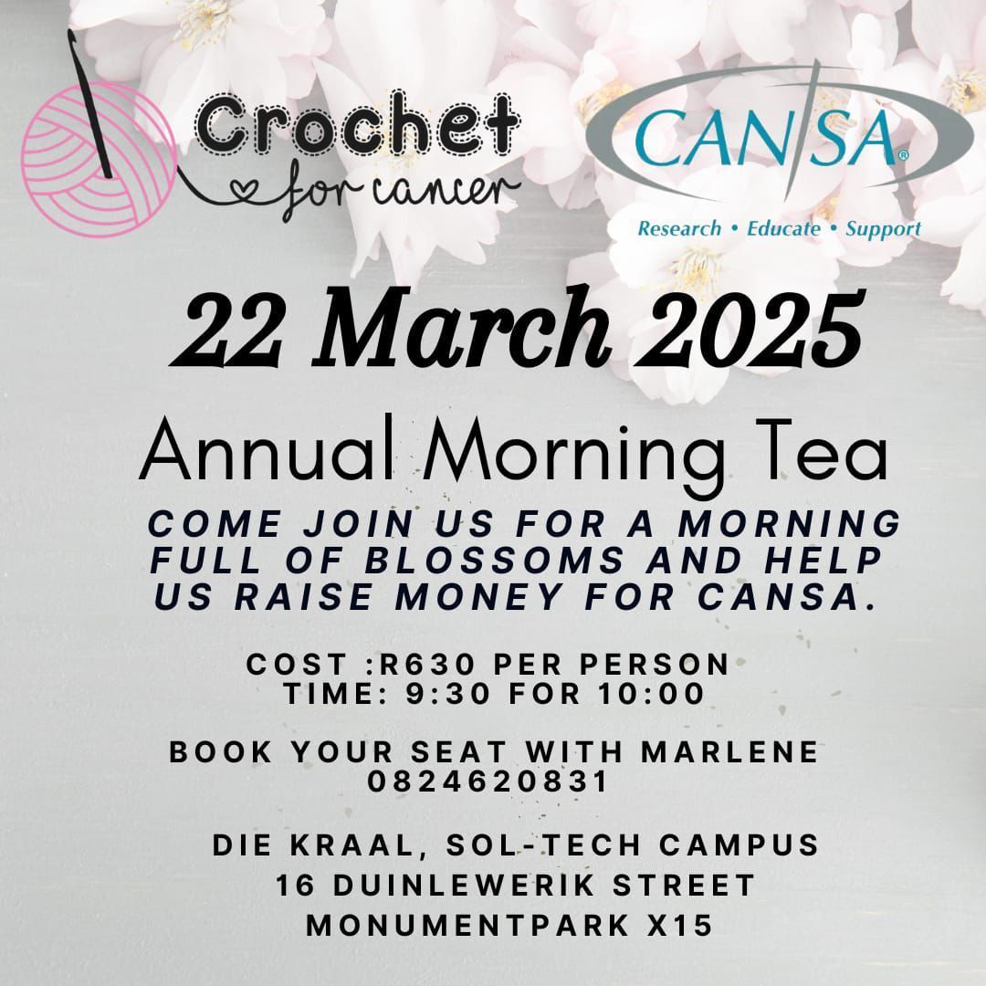 Crochet for Cancer Annual Morning Tea 