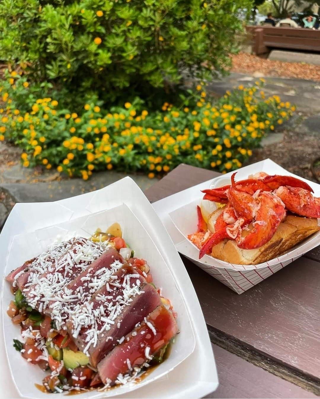 Lobster Dogs at PEACH COBBLER FACTORY in SPARTANBURG