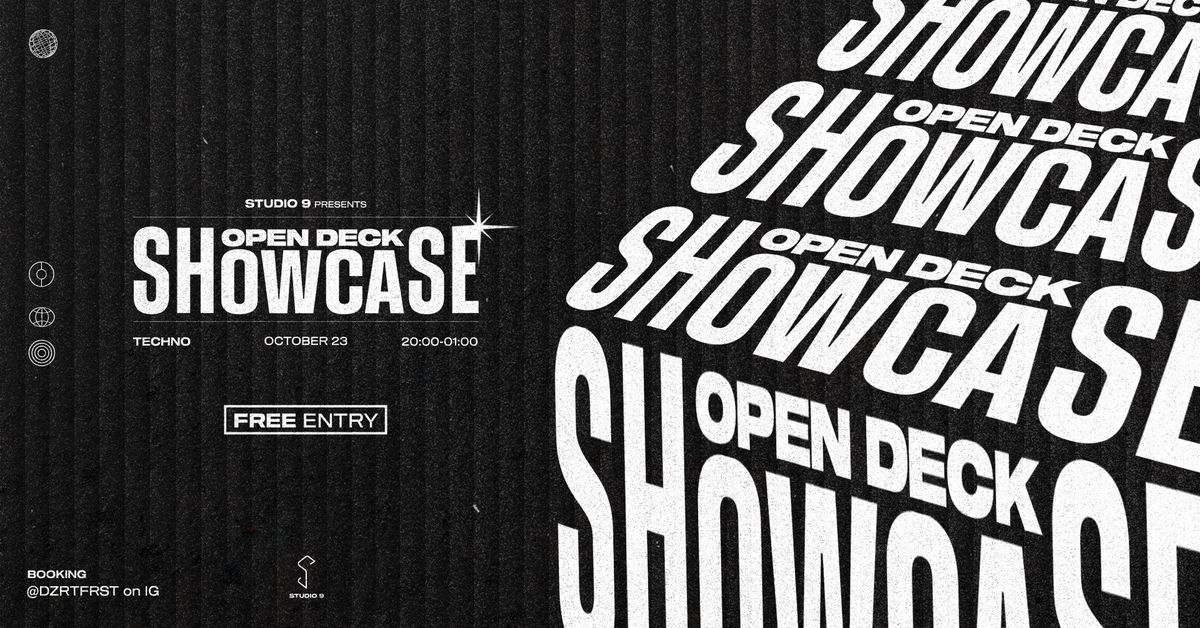 Open Deck Showcase Vol.12 [TECHNO] | Studio 9