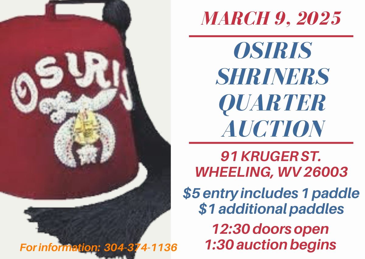 Osiris Shriners Quarter Auction