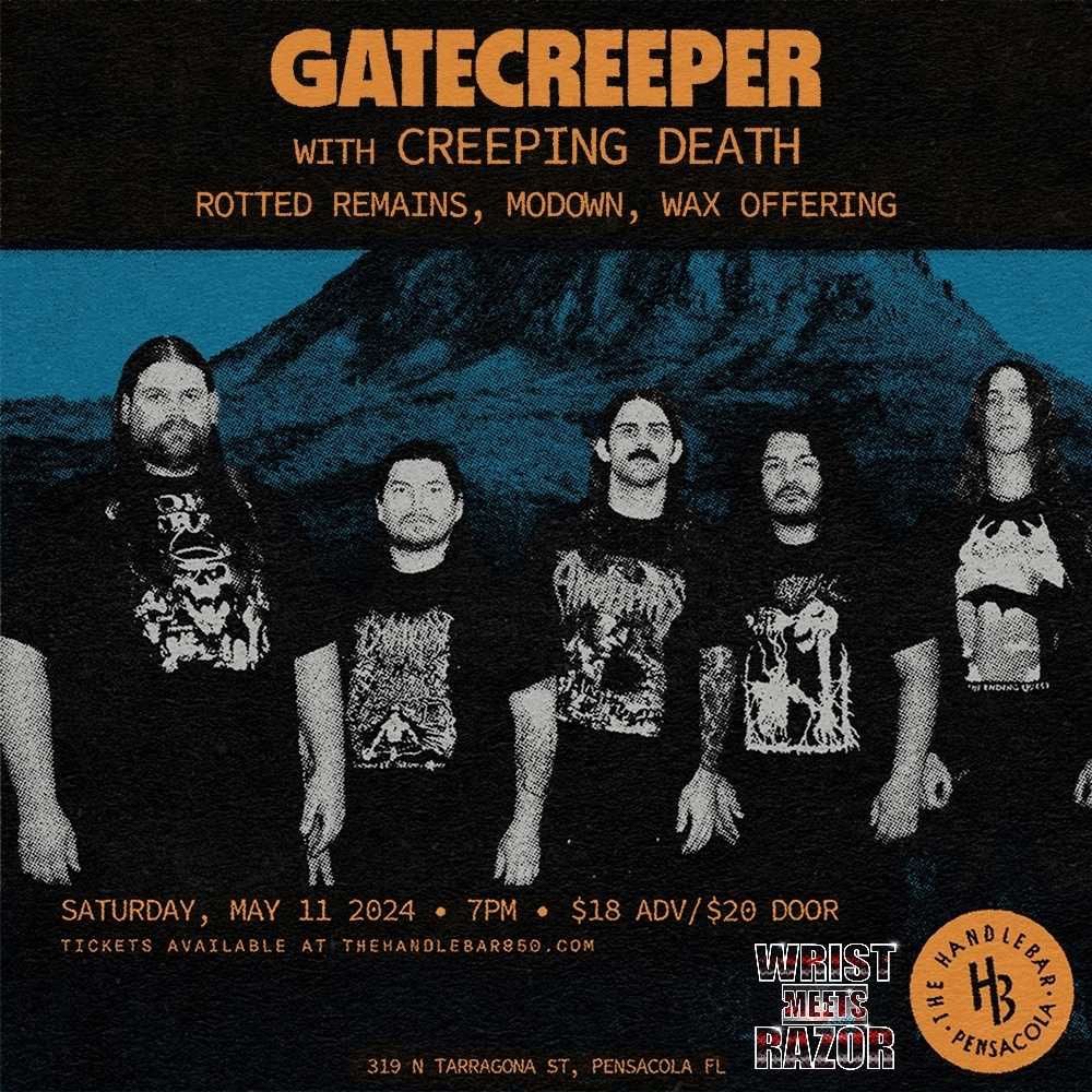 Gatecreeper, Creeping Death, Rotted Remains, Modown, and Wax Offering at The Handlebar 
