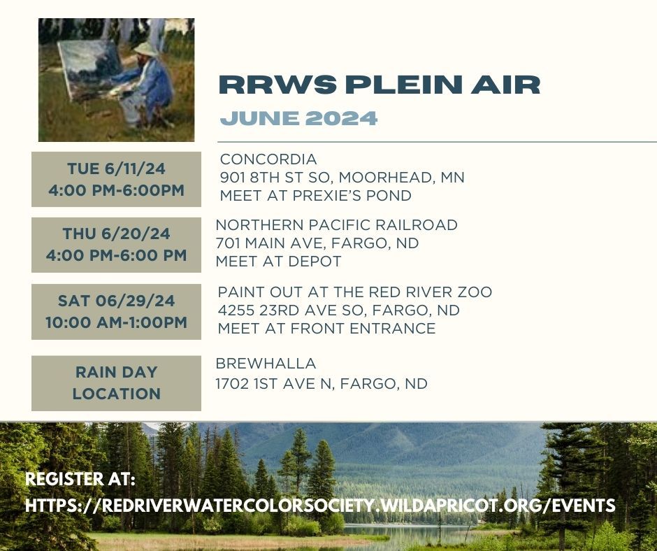 RRWS June Plein Air Calendar