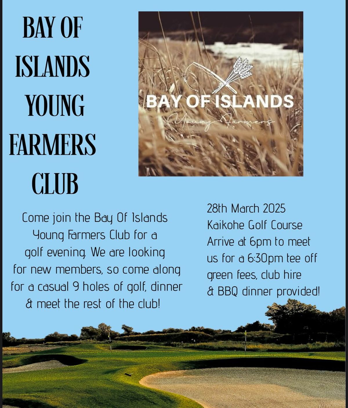 Bay Of Islands Young Farmers Club Golf Evening