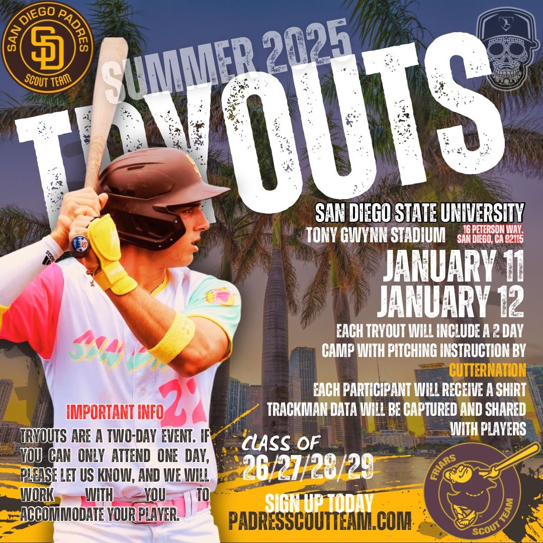 Padres Scout Team Tryouts