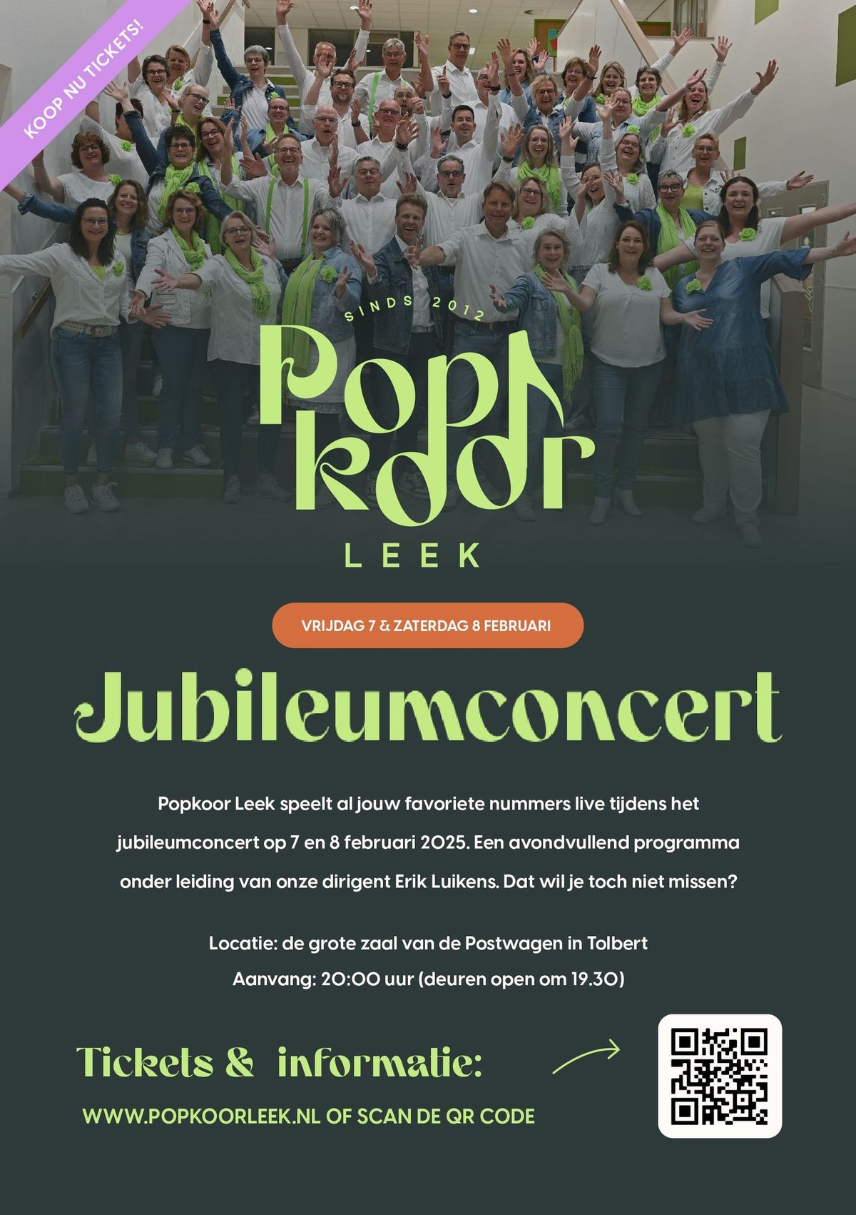 Jubileumconcert Popkoor Leek