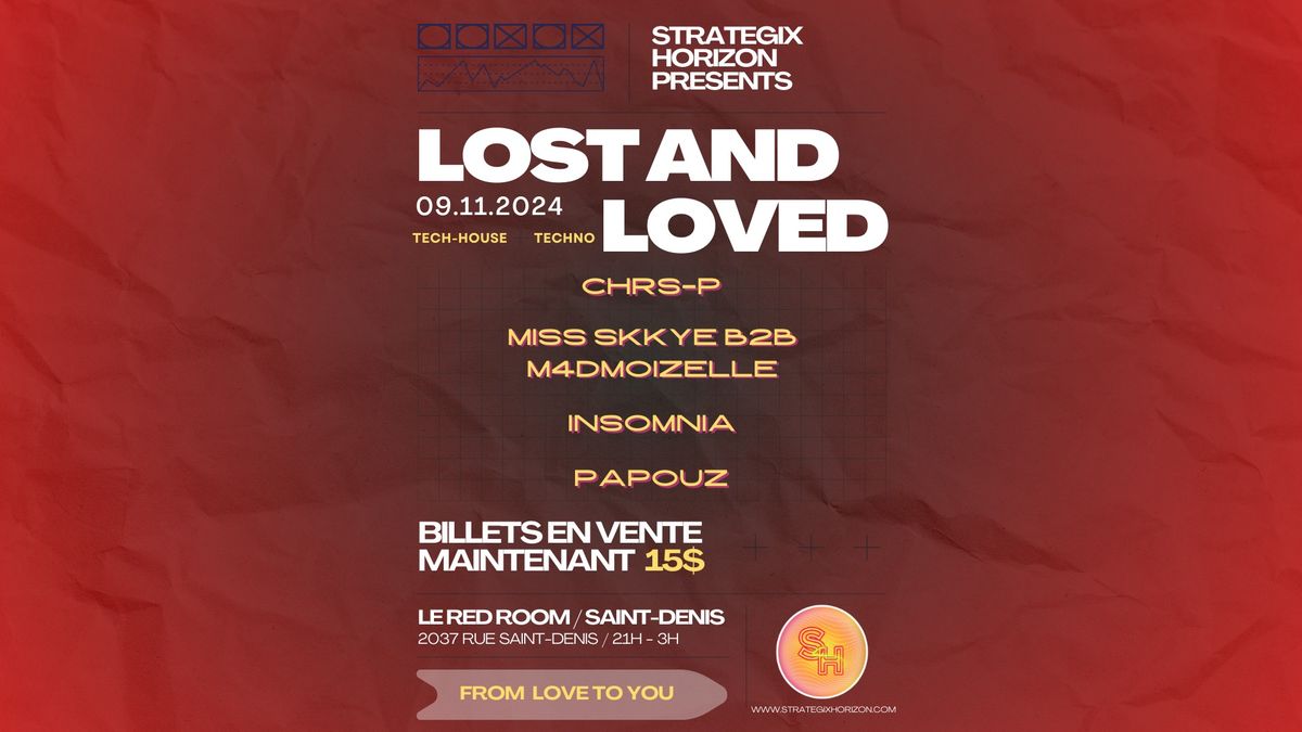 LOST AND LOVED @ REDROOM NOVEMBER 9th