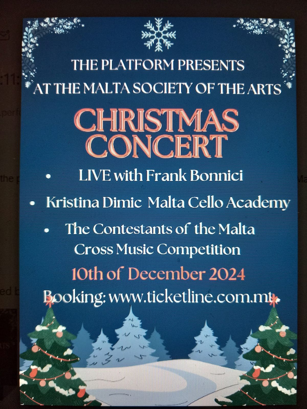 Christmas Concert at the Malta Society of the Arts 