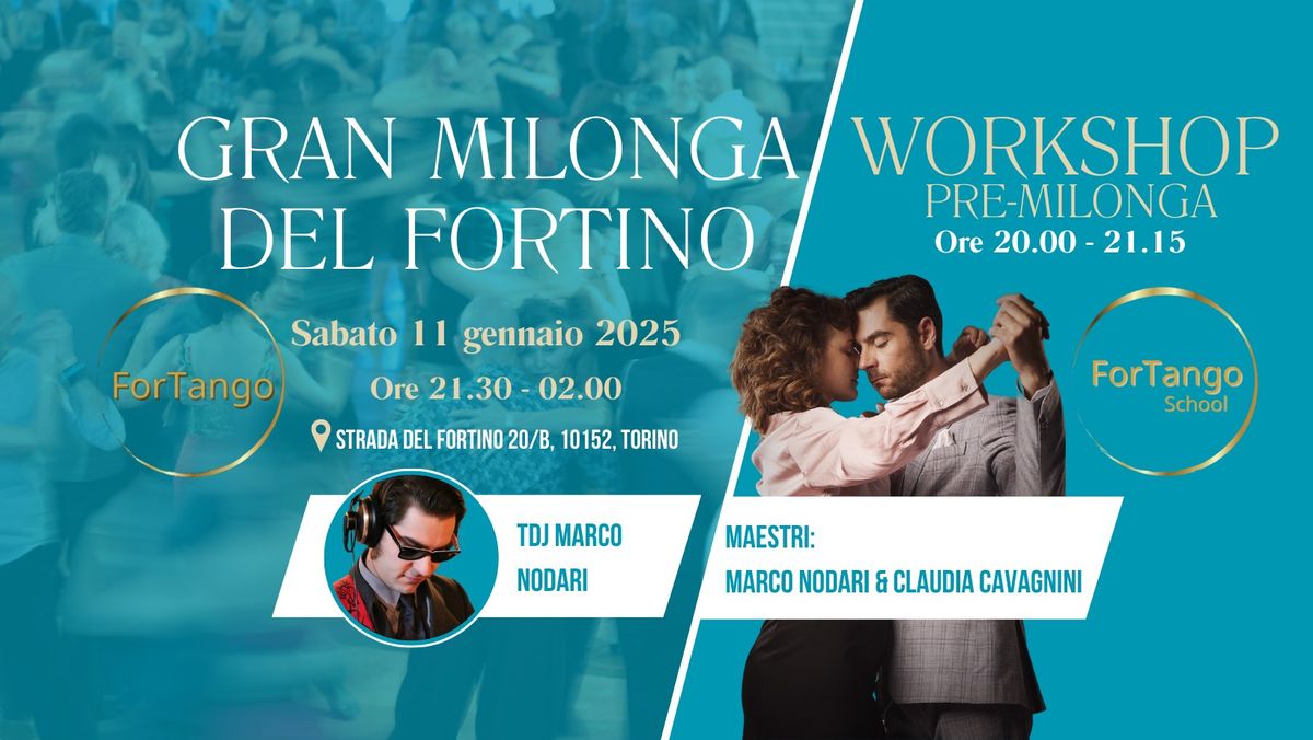 Gran Milonga del Fortino-Sabato 11 Gennaio 2025