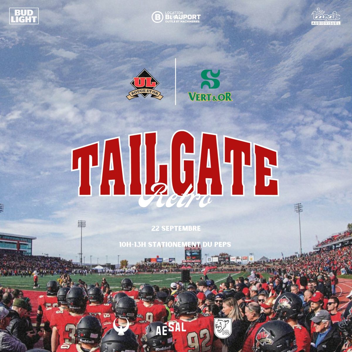 TAILGATE RETRO - 22 SEPTEMBRE