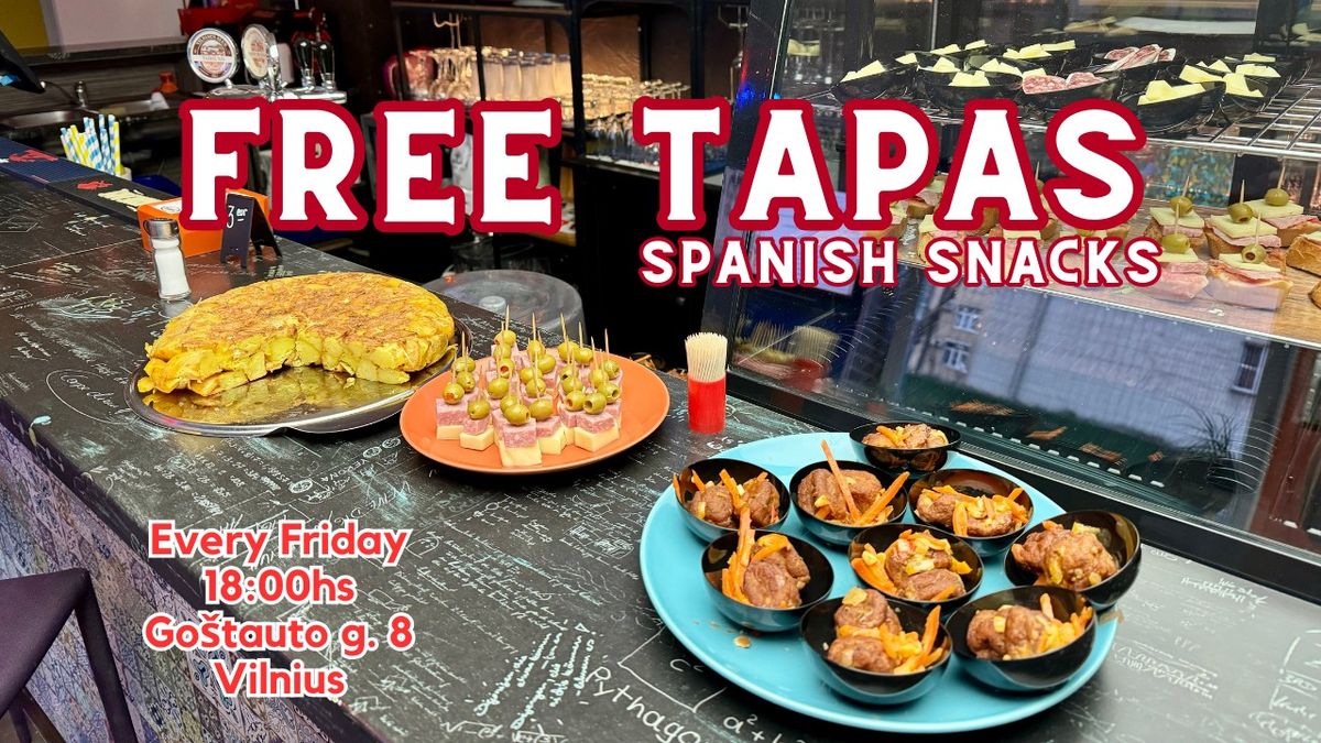 Tapas night, free Spanish snacks every Friday