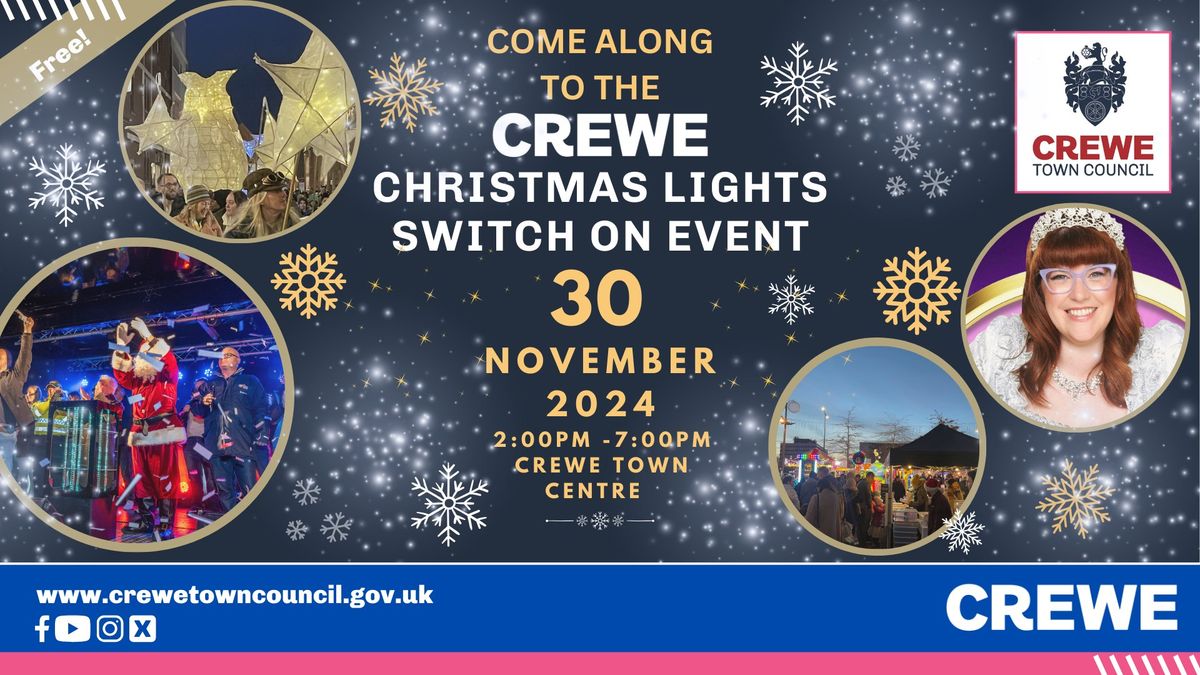 Christmas Lights Switch On Event in Crewe 2024