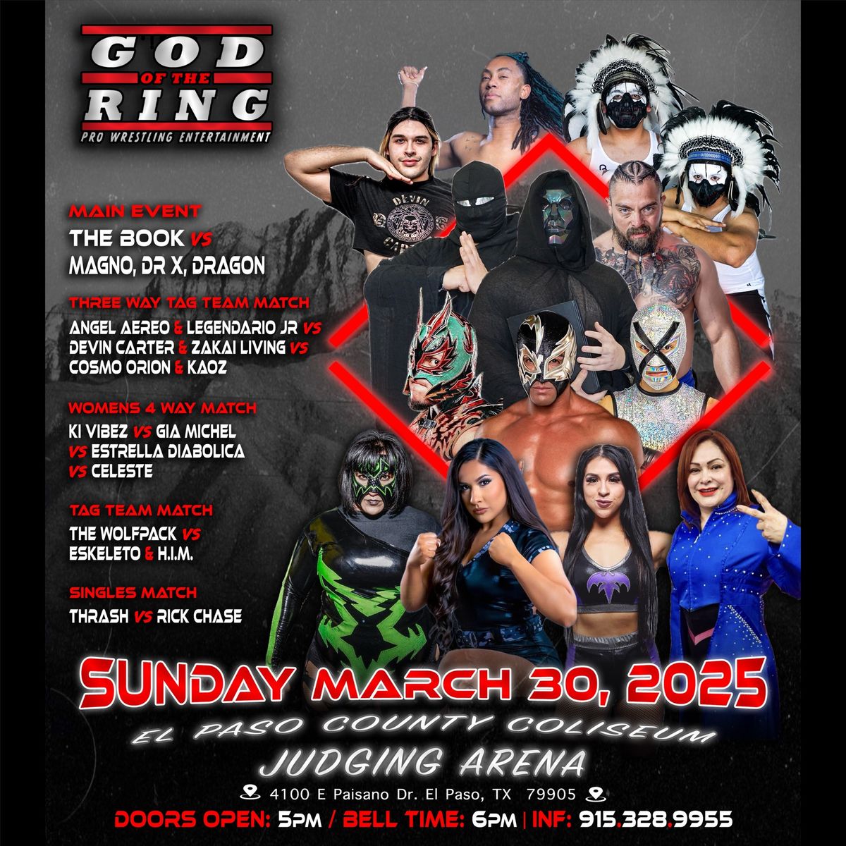 God of the Ring - Lucha Libre\/Pro Wrestling 