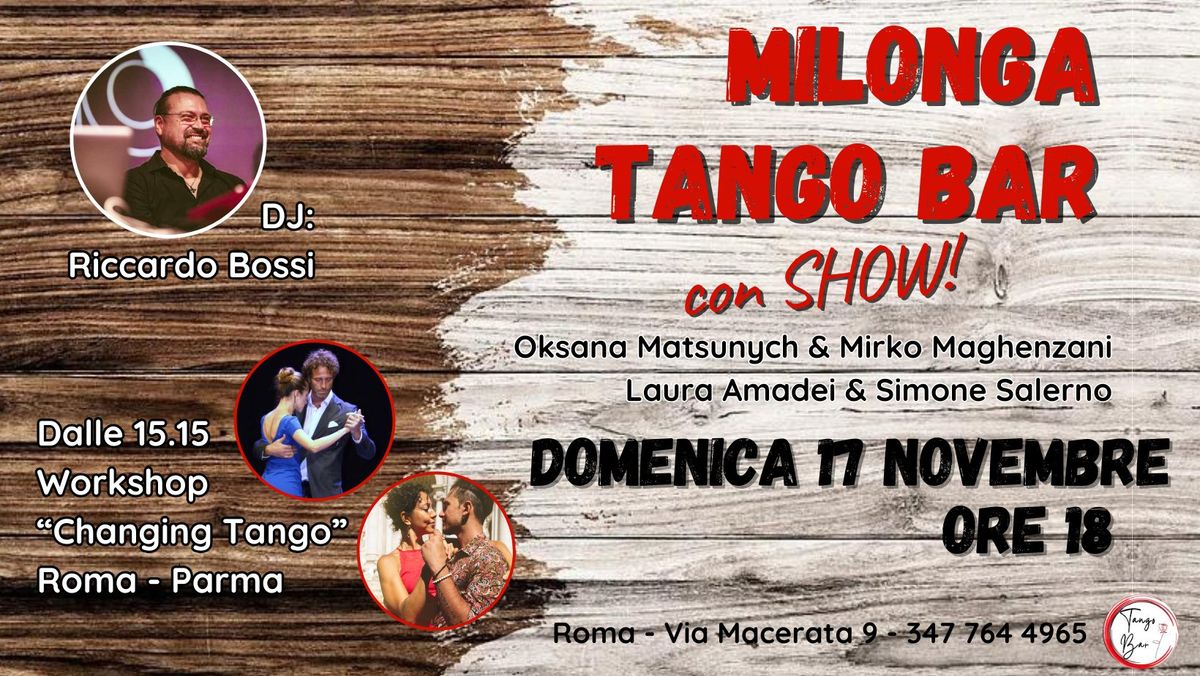 MILONGA TANGO BAR con SHOW