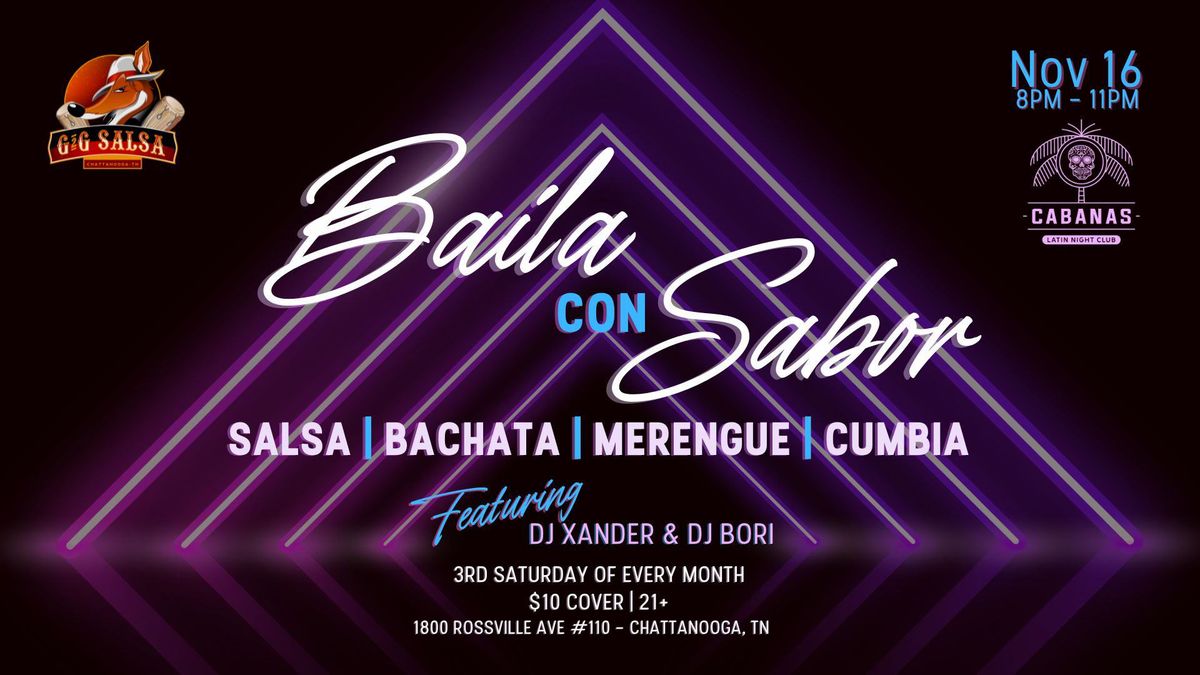 Baila con Sabor @ Cabanas Night Club