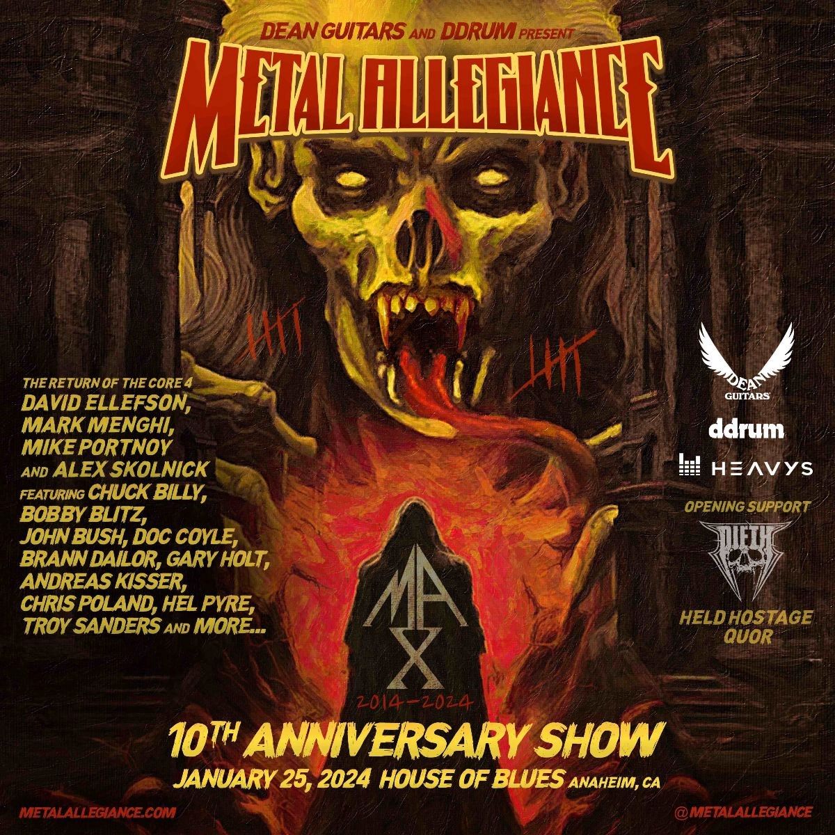 Metal Allegiance at House of Blues Anaheim