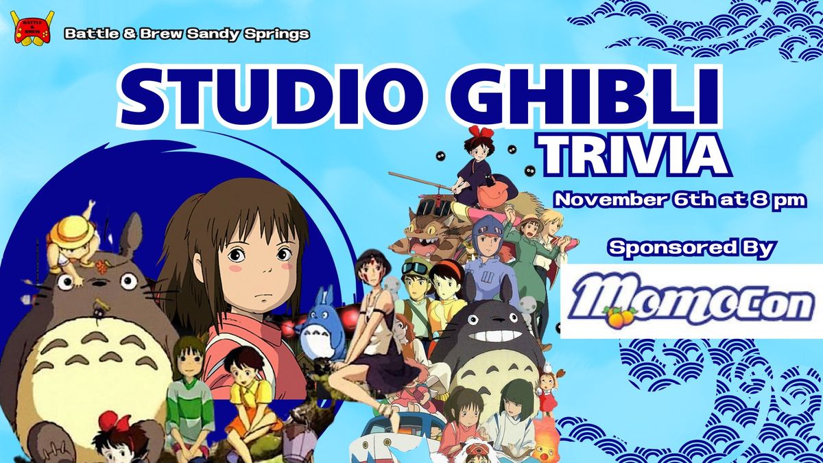 Studio Ghibli Trivia Night