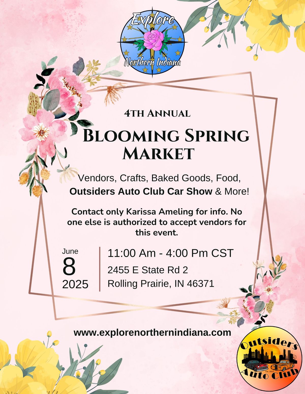 Blooming Spring Market & Outsiders Auto Club Car Show