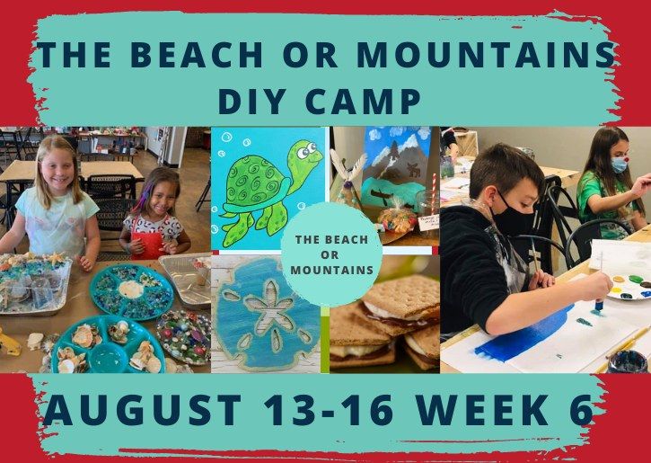  Pinspiration Summer Camp 2024 - Week 6: The Beach or Mountains - Ages 6-10