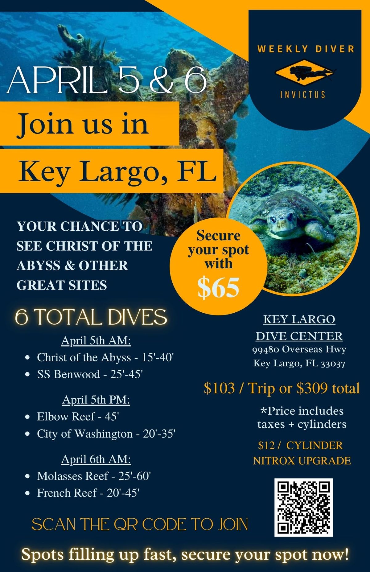 Weekly Diver - Key Largo Dive Trip - Christ of the Abyss