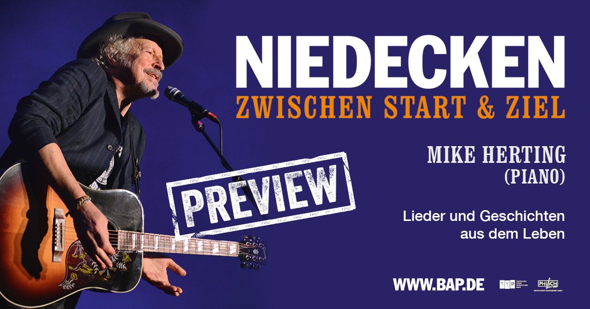 Niedecken - "Zwischen Start und Ziel" (Preview)