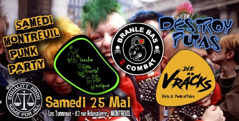 Samedi Montreuil Punk Party