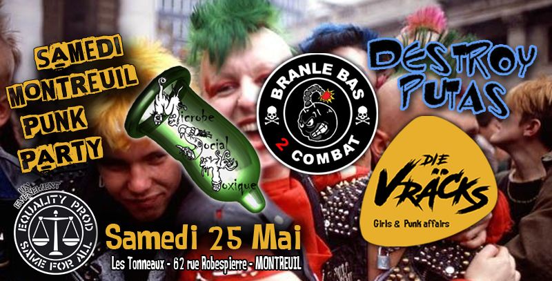 Samedi Montreuil Punk Party