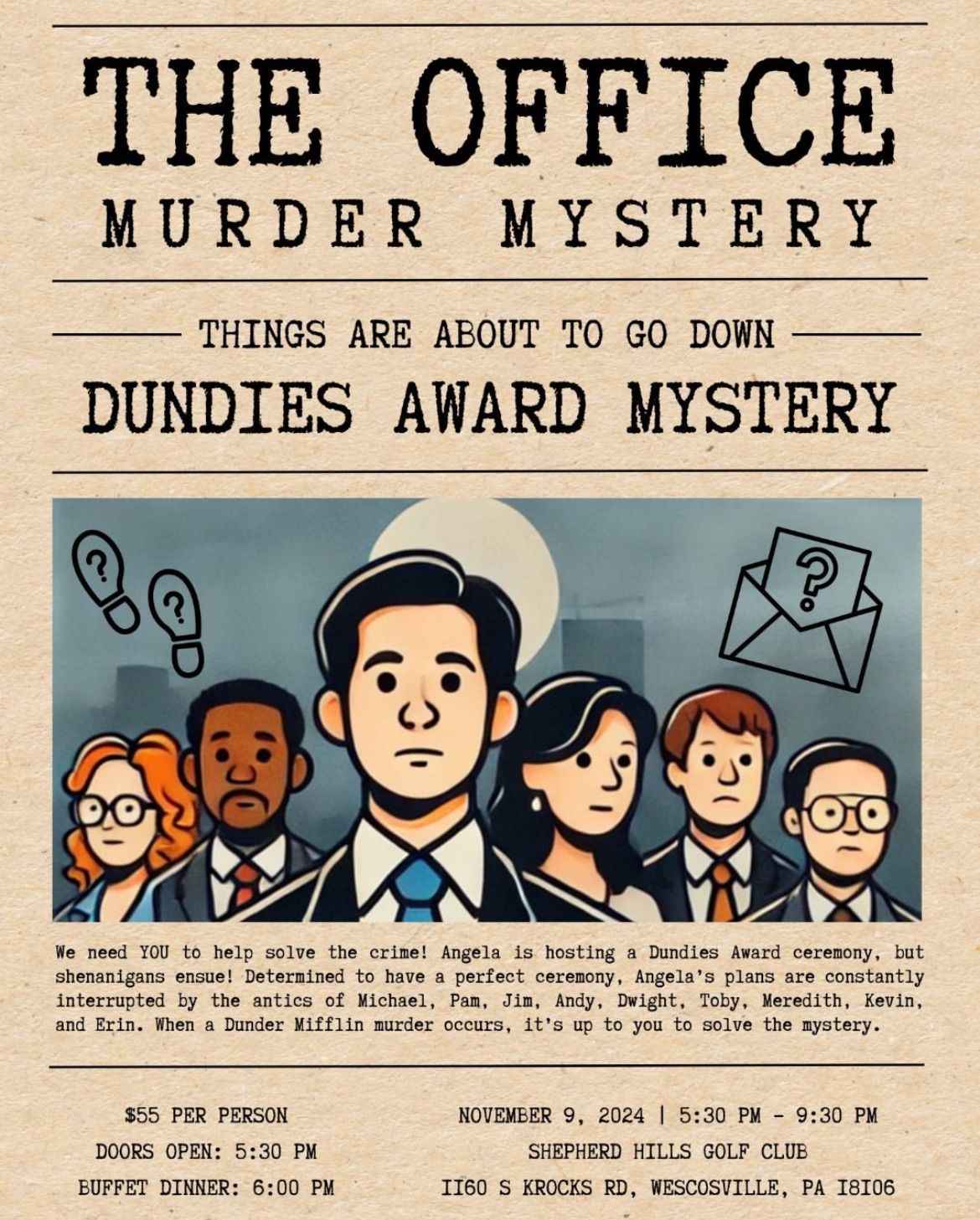 THE OFFICE Murder Mystery Dinner