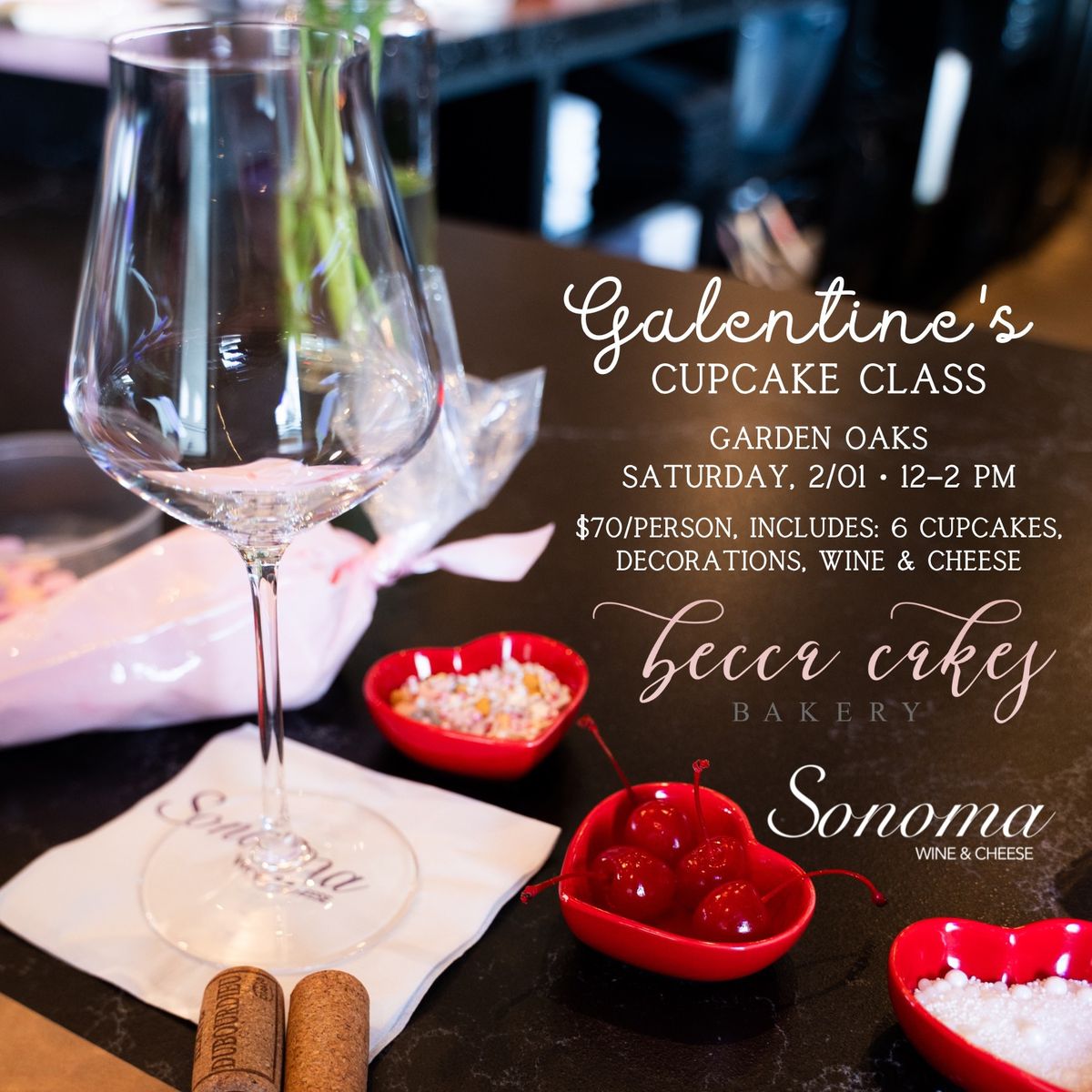 Galentine\u2019s Cupcake Class 